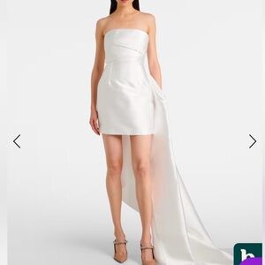 Solace London White Strapless Wedding Dress